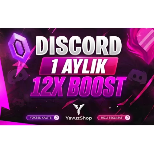 ⭐️OTO+BOTSUZ JET DİSCORD 1 AYLIK 12X BOOST⭐️